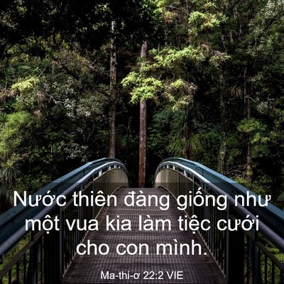 Picture 03 - Ma-thi-ơ 22:2 VIE - Nước thiên đàng giống như một vua kia - Bible Verse Picture