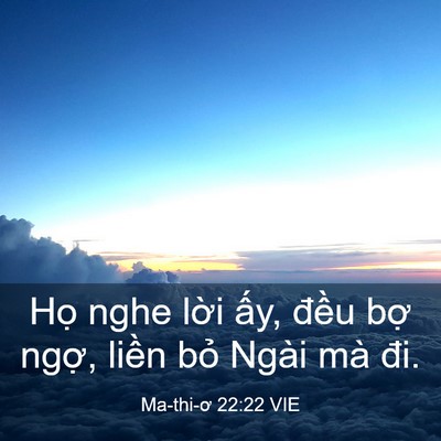 Picture 03 - Ma-thi-ơ 22:22 VIE - Họ nghe lời ấy, đều bợ ngợ, liền - Bible Verse Picture