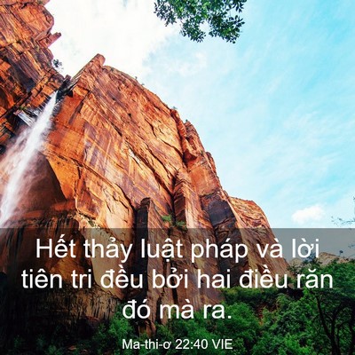 Picture 03 - Ma-thi-ơ 22:40 VIE - Hết thảy luật pháp và lời tiên tri - Bible Verse Picture