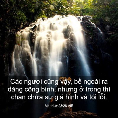 Picture 03 - Ma-thi-ơ 23:28 VIE - Các ngươi cũng vậy, bề ngoài ra dáng - Bible Verse Picture