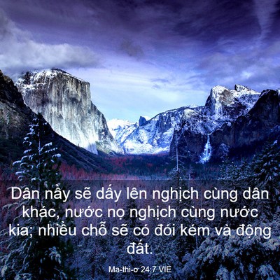 Picture 03 - Ma-thi-ơ 24:7 VIE - Dân nầy sẽ dấy lên nghịch cùng dân - Bible Verse Picture
