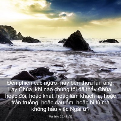 Picture 03 - Ma-thi-ơ 25:44 VIE - Đến phiên các người nầy bèn thưa - Bible Verse Picture