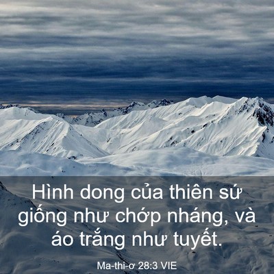 Picture 03 - Ma-thi-ơ 28:3 VIE - Hình dong của thiên sứ giống như chớp - Bible Verse Picture