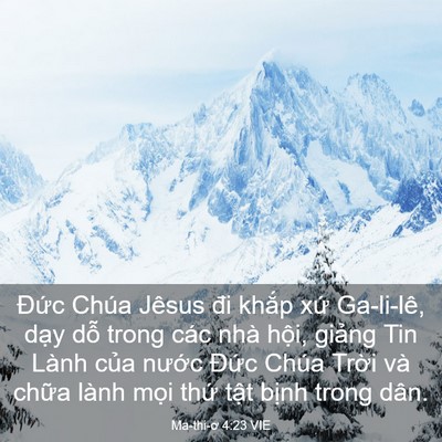 Picture 03 - Ma-thi-ơ 4:23 VIE - Đức Chúa Jêsus đi khắp xứ Ga-li-lê, - Bible Verse Picture