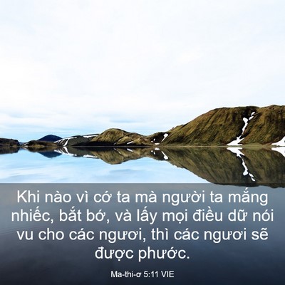Picture 03 - Ma-thi-ơ 5:11 VIE - Khi nào vì cớ ta mà người ta mắng - Bible Verse Picture