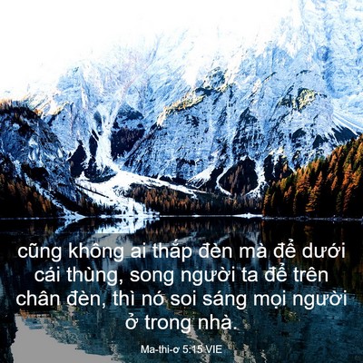 Picture 03 - Ma-thi-ơ 5:15 VIE - cũng không ai thắp đèn mà để dưới - Bible Verse Picture