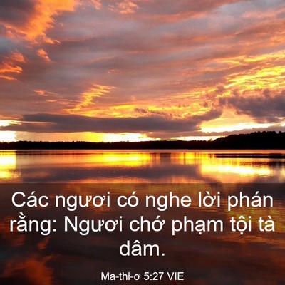 Picture 03 - Ma-thi-ơ 5:27 VIE - Các ngươi có nghe lời phán rằng: Ngươi - Bible Verse Picture