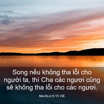 Picture 03 - Ma-thi-ơ 6:15 VIE - Song nếu không tha lỗi cho người ta, thì - Bible Verse Picture