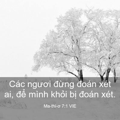 Picture 03 - Ma-thi-ơ 7:1 VIE - Các ngươi đừng đoán xét ai, để mình - Bible Verse Picture