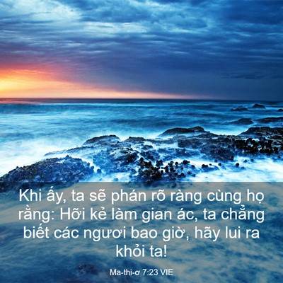 Picture 03 - Ma-thi-ơ 7:23 VIE - Khi ấy, ta sẽ phán rõ ràng cùng họ - Bible Verse Picture