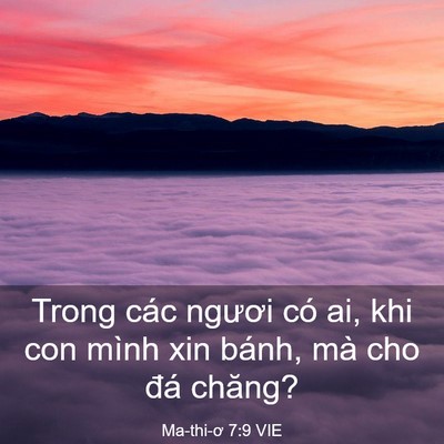Picture 03 - Ma-thi-ơ 7:9 VIE - Trong các ngươi có ai, khi con mình xin - Bible Verse Picture