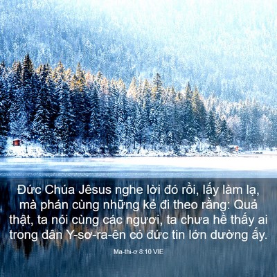 Picture 03 - Ma-thi-ơ 8:10 VIE - Đức Chúa Jêsus nghe lời đó rồi, lấy - Bible Verse Picture