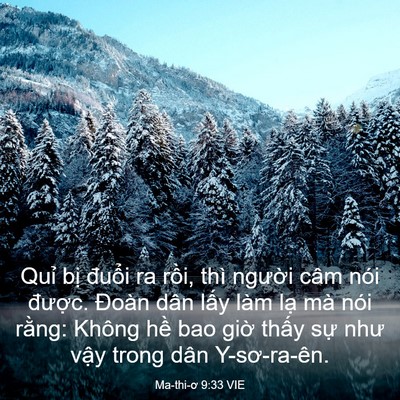 Picture 03 - Ma-thi-ơ 9:33 VIE - Quỉ bị đuổi ra rồi, thì người câm - Bible Verse Picture