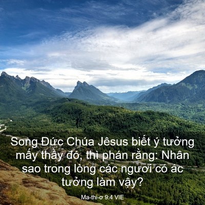 Picture 03 - Ma-thi-ơ 9:4 VIE - Song Đức Chúa Jêsus biết ý tưởng mấy - Bible Verse Picture