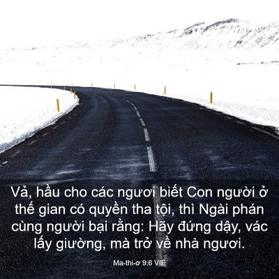 Picture 03 - Ma-thi-ơ 9:6 VIE - Vả, hầu cho các ngươi biết Con người - Bible Verse Picture