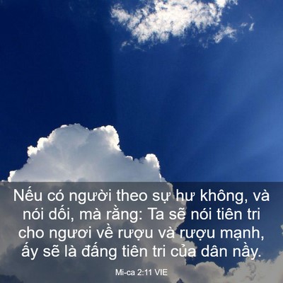 Picture 03 - Mi-ca 2:11 VIE - Nếu có người theo sự hư không, và nói - Bible Verse Picture