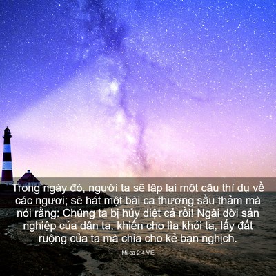 Picture 03 - Mi-ca 2:4 VIE - Trong ngày đó, người ta sẽ lập lại - Bible Verse Picture