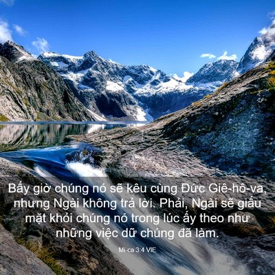 Picture 03 - Mi-ca 3:4 VIE - Bấy giờ chúng nó sẽ kêu cùng Đức - Bible Verse Picture