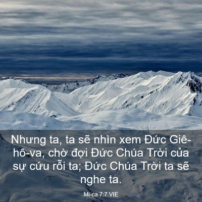 Picture 03 - Mi-ca 7:7 VIE - Nhưng ta, ta sẽ nhìn xem Đức Giê-hô-va, - Bible Verse Picture