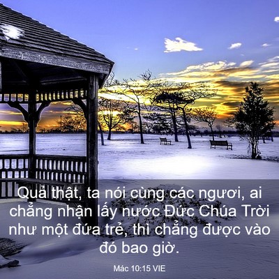 Picture 03 - Mác 10:15 VIE - Quả thật, ta nói cùng các ngươi, ai - Bible Verse Picture
