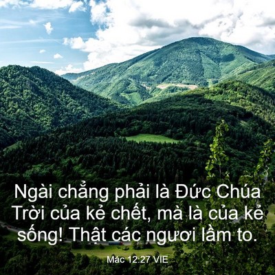 Picture 03 - Mác 12:27 VIE - Ngài chẳng phải là Đức Chúa Trời - Bible Verse Picture