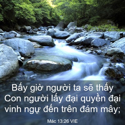 Picture 03 - Mác 13:26 VIE - Bấy giờ người ta sẽ thấy Con người - Bible Verse Picture