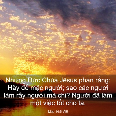 Picture 03 - Mác 14:6 VIE - Nhưng Đức Chúa Jêsus phán rằng: Hãy - Bible Verse Picture