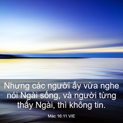 Picture 03 - Mác 16:11 VIE - Nhưng các người ấy vừa nghe nói Ngài - Bible Verse Picture