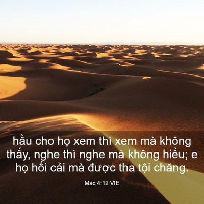 Picture 03 - Mác 4:12 VIE - hầu cho họ xem thì xem mà không thấy, - Bible Verse Picture