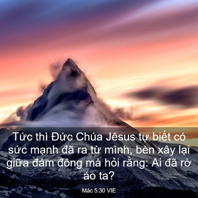 Picture 03 - Mác 5:30 VIE - Tức thì Đức Chúa Jêsus tự biết có - Bible Verse Picture