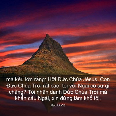 Picture 03 - Mác 5:7 VIE - mà kêu lớn rằng: Hỡi Đức Chúa Jêsus, - Bible Verse Picture