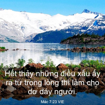 Picture 03 - Mác 7:23 VIE - Hết thảy những điều xấu ấy ra từ - Bible Verse Picture