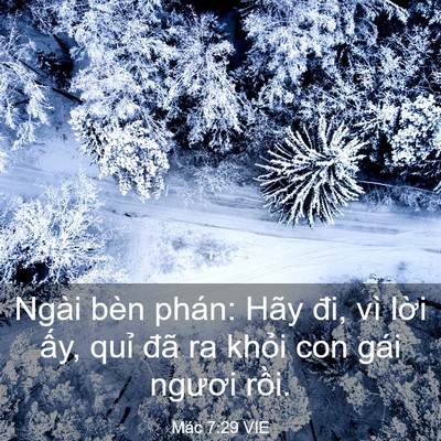 Picture 03 - Mác 7:29 VIE - Ngài bèn phán: Hãy đi, vì lời ấy, quỉ - Bible Verse Picture