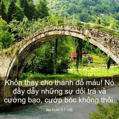 Picture 03 - Na-hum 3:1 VIE - Khốn thay cho thành đổ máu! Nó đầy - Bible Verse Picture