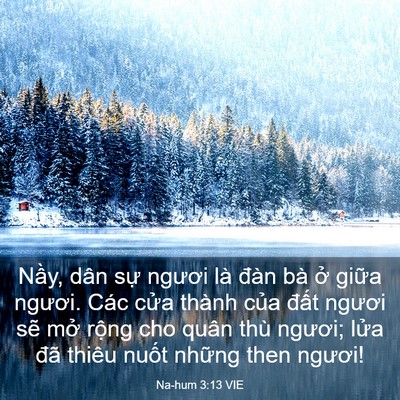 Picture 03 - Na-hum 3:13 VIE - Nầy, dân sự ngươi là đàn bà ở giữa - Bible Verse Picture