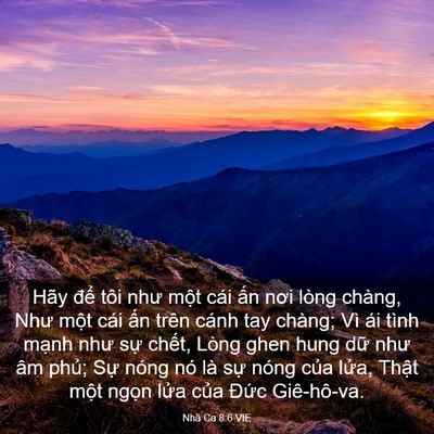 Picture 03 - Nhã Ca 8:6 VIE - Hãy để tôi như một cái ấn nơi lòng - Bible Verse Picture