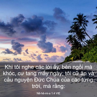 Picture 03 - Nê-hê-mi-a 1:4 VIE - Khi tôi nghe các lời ấy, bèn ngồi mà - Bible Verse Picture