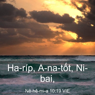 Picture 03 - Nê-hê-mi-a 10:19 VIE - Ha-ríp, A-na-tốt, - Bible Verse Picture