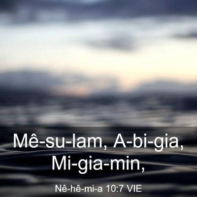 Picture 03 - Nê-hê-mi-a 10:7 VIE - Mê-su-lam, A-bi-gia, - Bible Verse Picture