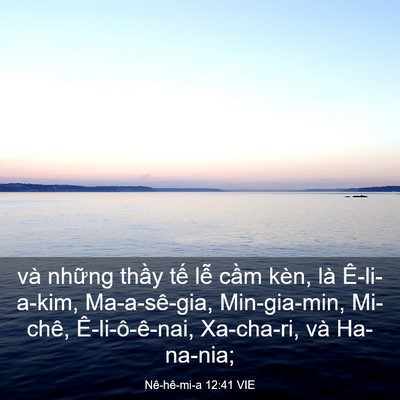 Picture 03 - Nê-hê-mi-a 12:41 VIE - và những thầy tế lễ cầm kèn, là - Bible Verse Picture