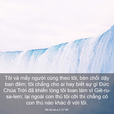 Picture 03 - Nê-hê-mi-a 2:12 VIE - Tôi và mấy người cùng theo tôi, bèn - Bible Verse Picture