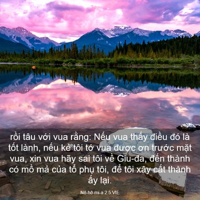 Picture 03 - Nê-hê-mi-a 2:5 VIE - rồi tâu với vua rằng: Nếu vua thấy - Bible Verse Picture