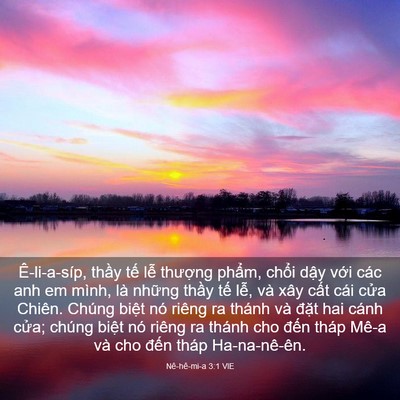 Picture 03 - Nê-hê-mi-a 3:1 VIE - Ê-li-a-síp, thầy tế lễ thượng phẩm, - Bible Verse Picture