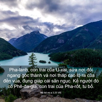Picture 03 - Nê-hê-mi-a 3:25 VIE - Pha-lanh, con trai của U-xai, sửa nơi đối - Bible Verse Picture
