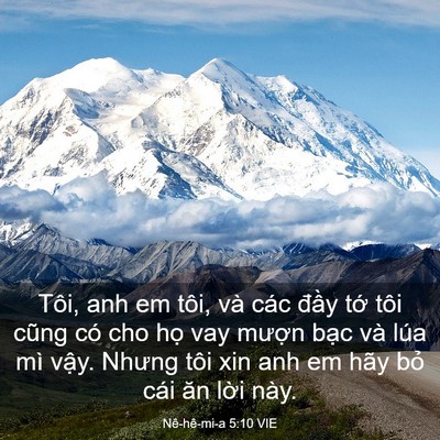 Picture 03 - Nê-hê-mi-a 5:10 VIE - Tôi, anh em tôi, và các đầy tớ tôi - Bible Verse Picture