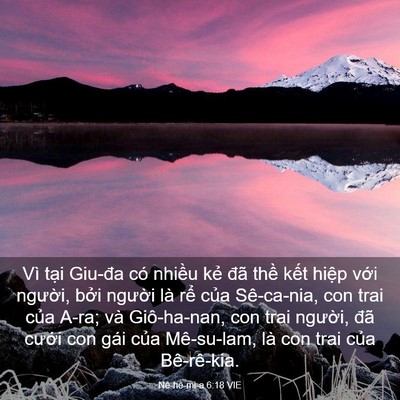 Picture 03 - Nê-hê-mi-a 6:18 VIE - Vì tại Giu-đa có nhiều kẻ đã thề - Bible Verse Picture