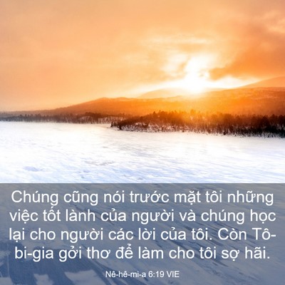 Picture 03 - Nê-hê-mi-a 6:19 VIE - Chúng cũng nói trước mặt tôi những - Bible Verse Picture