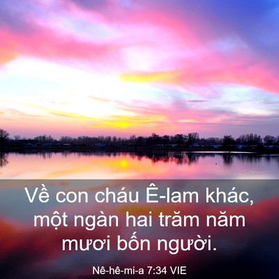 Picture 03 - Nê-hê-mi-a 7:34 VIE - Về con cháu Ê-lam khác, một ngàn hai - Bible Verse Picture