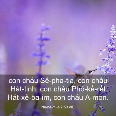 Picture 03 - Nê-hê-mi-a 7:59 VIE - con cháu Sê-pha-tia, con cháu Hát-tinh, con - Bible Verse Picture