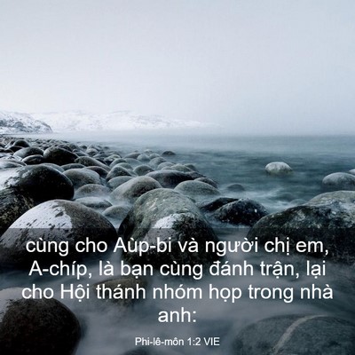 Picture 03 - Phi-lê-môn 1:2 VIE - cùng cho Aùp-bi và người chị em, A-chíp, - Bible Verse Picture